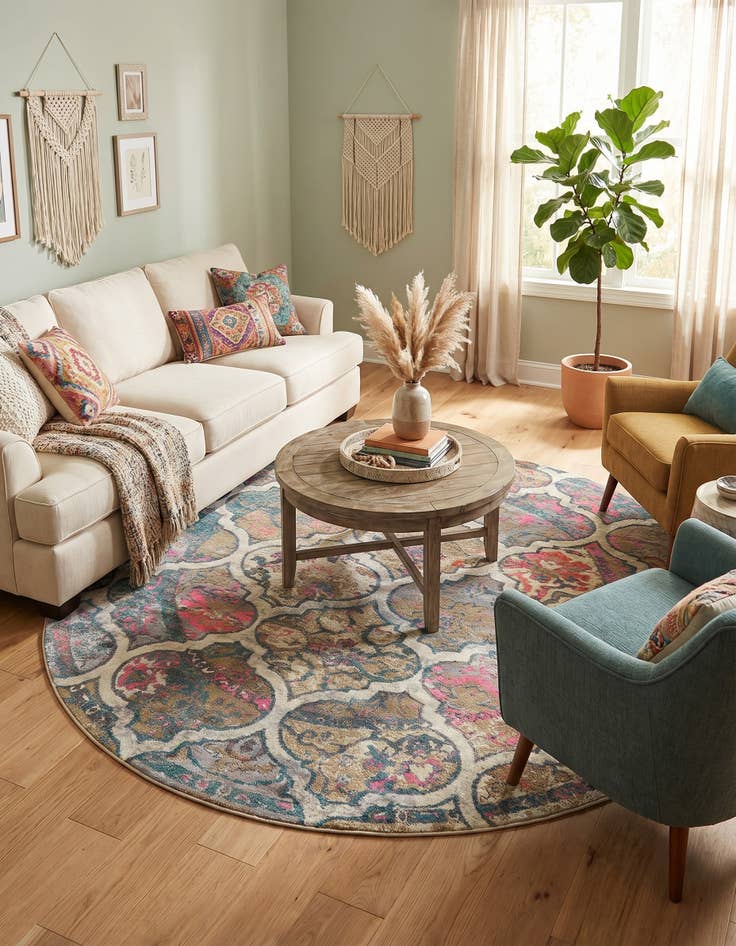 Detail image of 8' x 8' Aria Round Rug