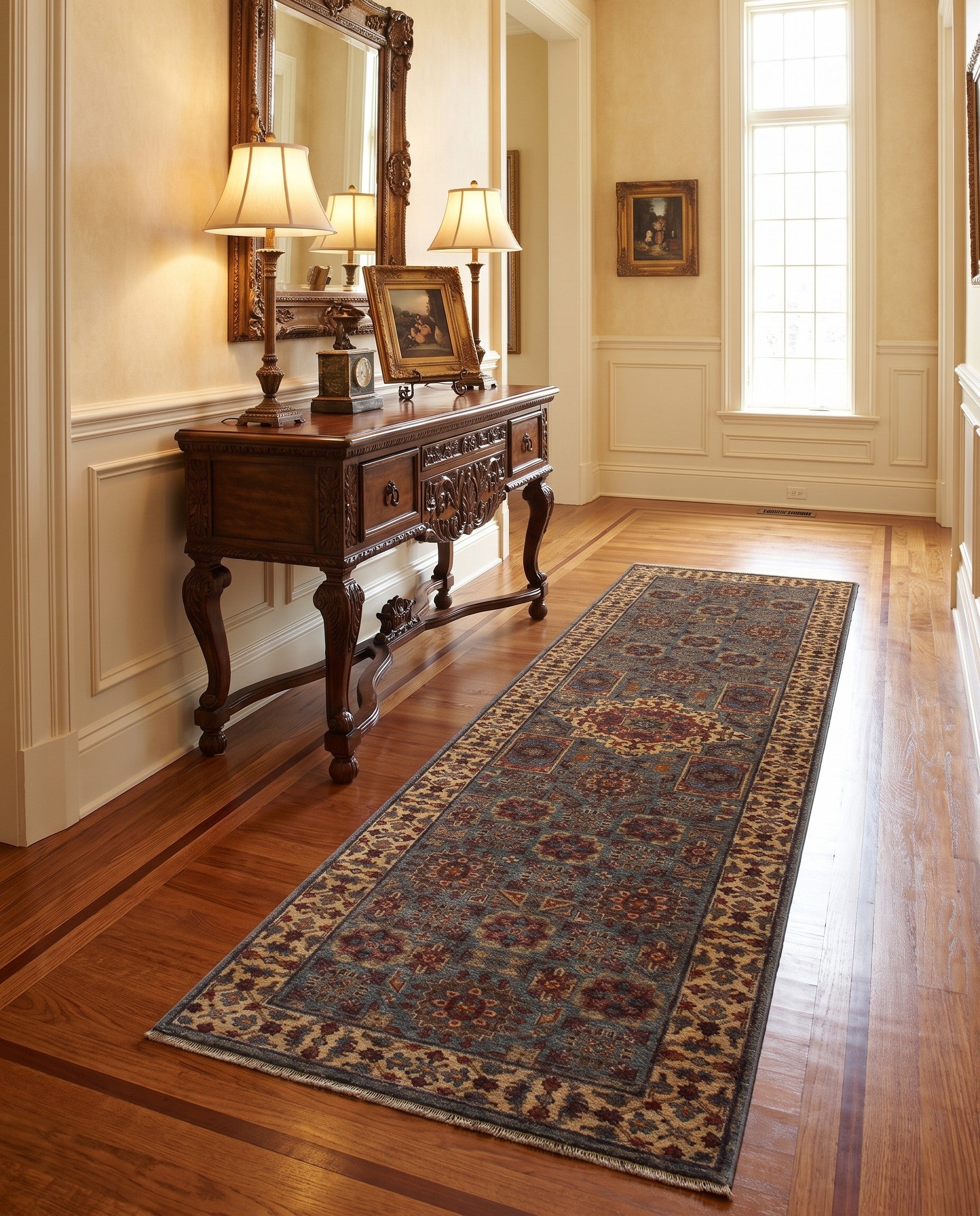 2' 9 x 10' Hand Knotted Mamluk Ziegler Runner Rug
