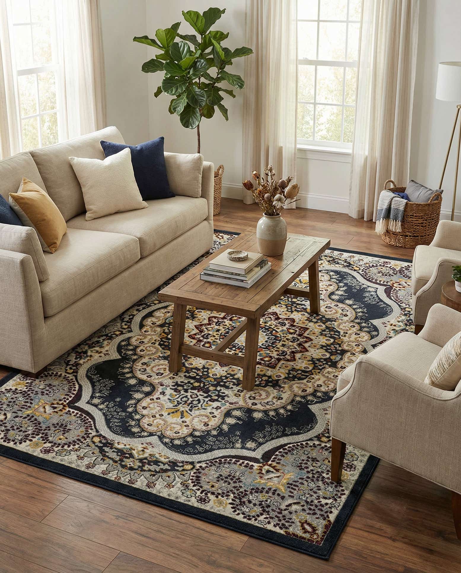 6' x 9' Kamala Washable Rug