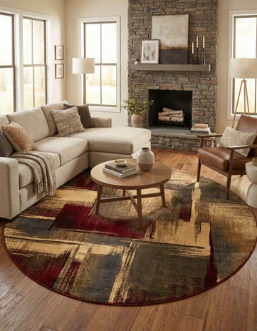 10' x 10' Cafe Round Rug