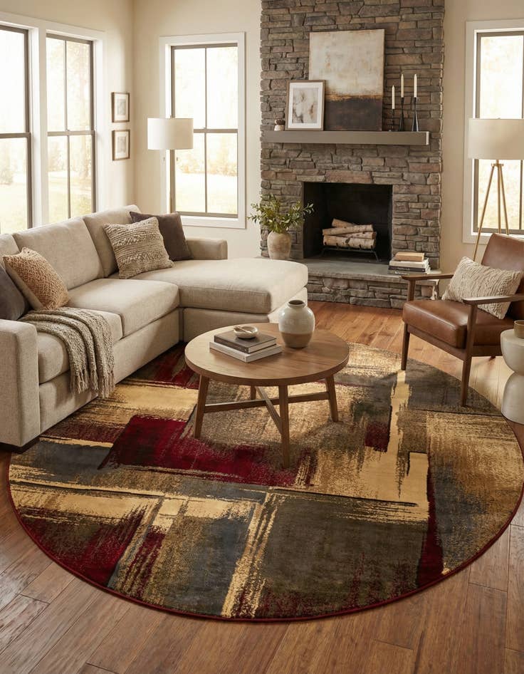 Detail image of 10' x 10' Coffee Shop Round Rug