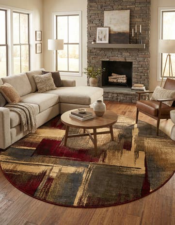 10' x 10' Cafe Round Rug