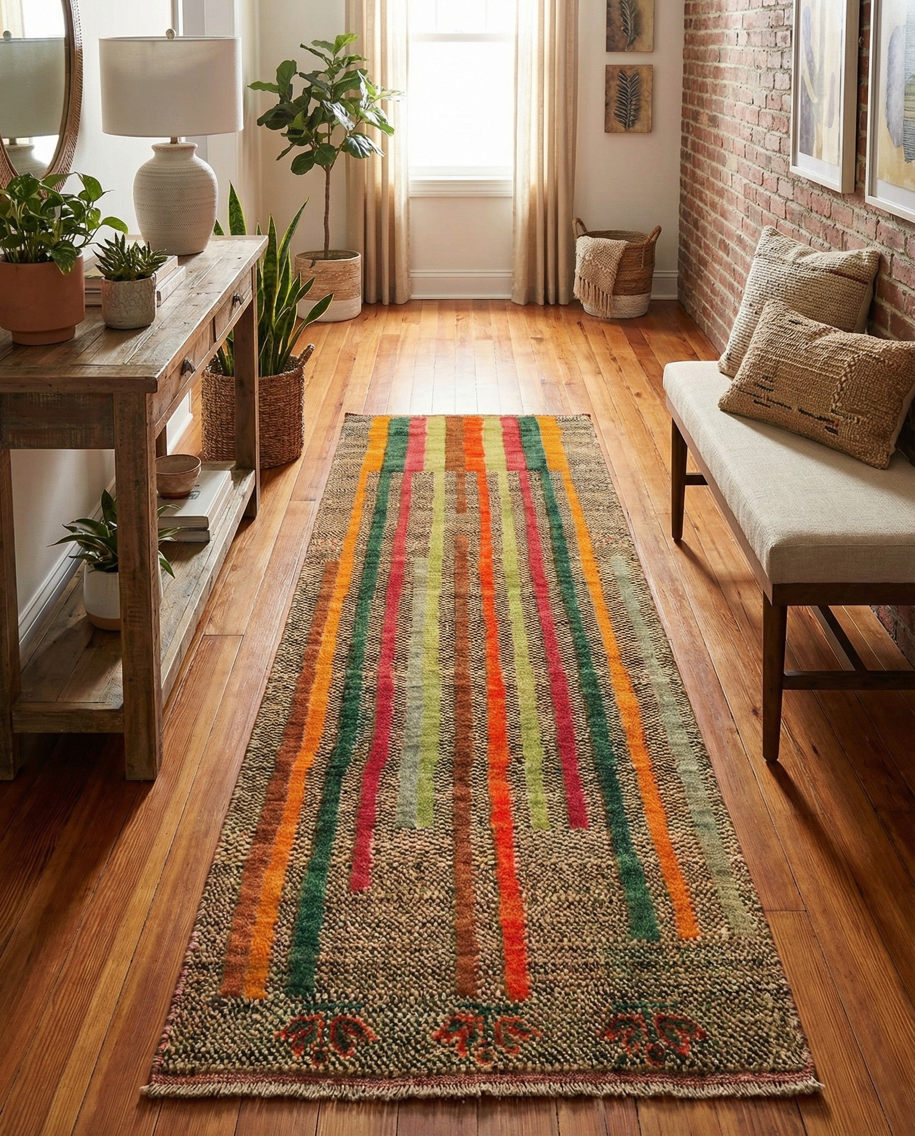 2' 9 x 8' 2 Hand Knotted Balouch Wool Runner Rug