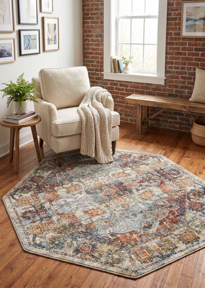 5' x 5' Isabella Octagon Rug
