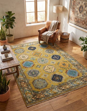 5' 8 x 7' 10 Hand Knotted Kazak Rug