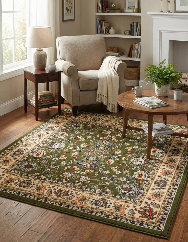 Detail image of 5' 3 x 5' 3 Yasmin Square Rug