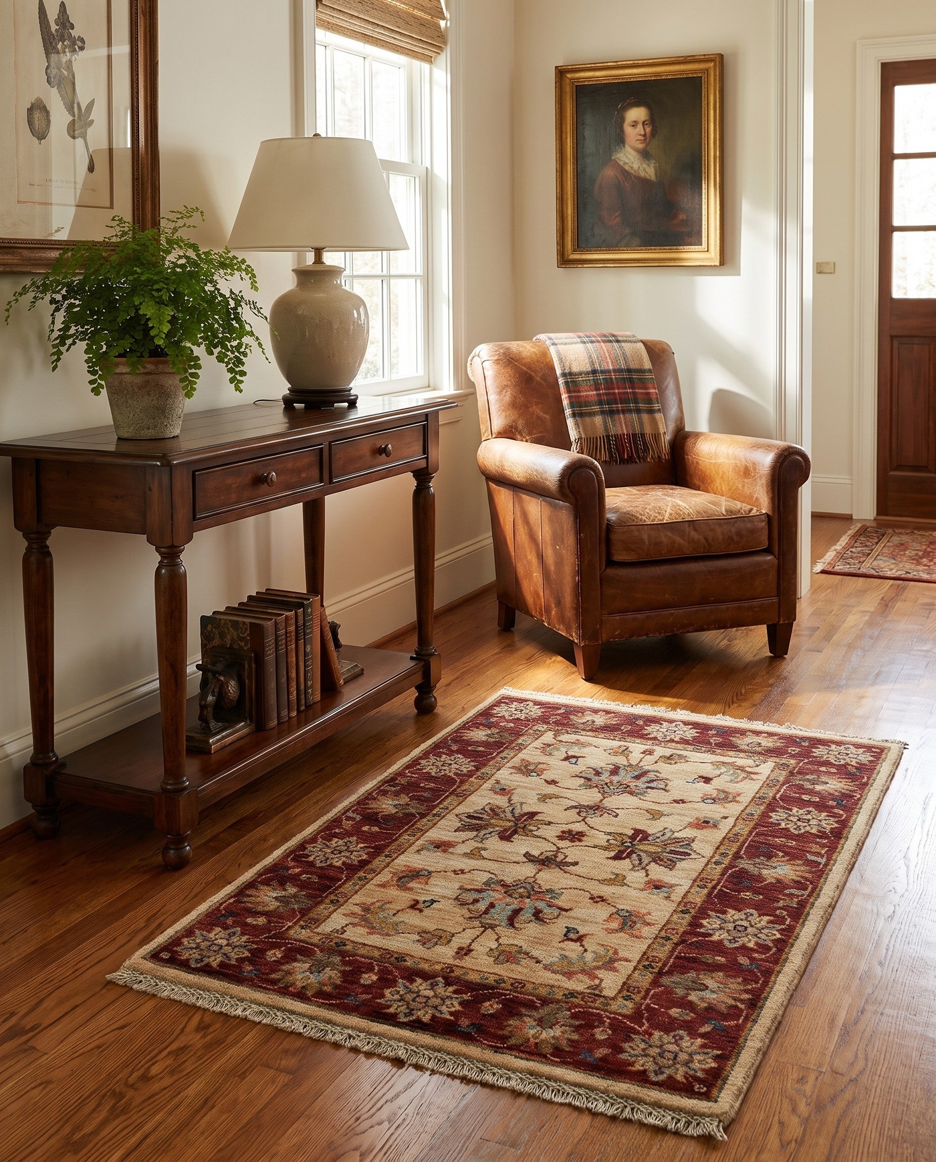 2' x 3' Hand Knotted Ziegler Rug