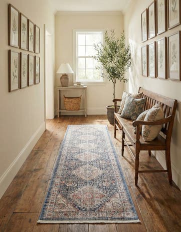 Blue Noble Runner Rug