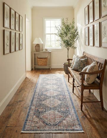 Blue Noble Runner Rug