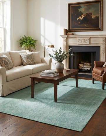 5' 1 x 8' Hand Woven Jill Zarin English Manor Farmhouse Wool Rug