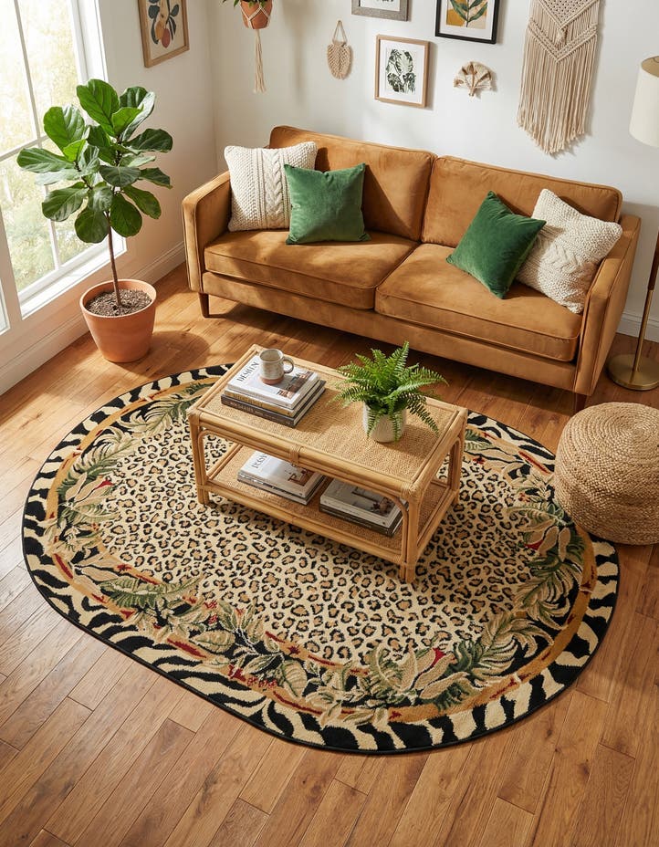 5' 3 x 8' Savannah Oval Rug