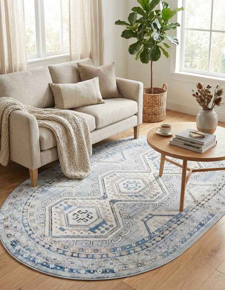 Detail image of 5' 3 x 8' Charlotte Oval Rug