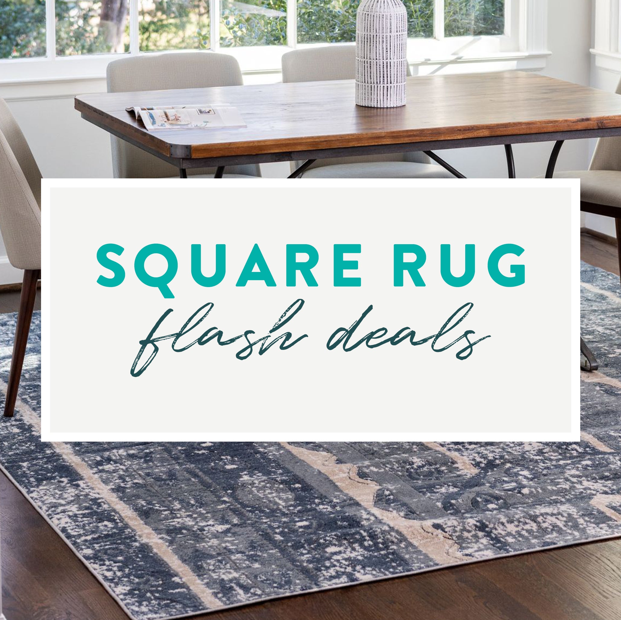 Square Rug Flash Deals