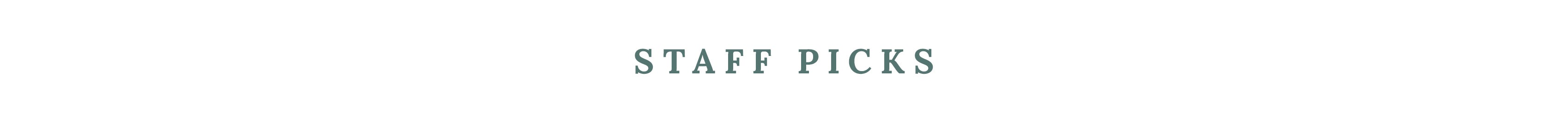 Staff Picks