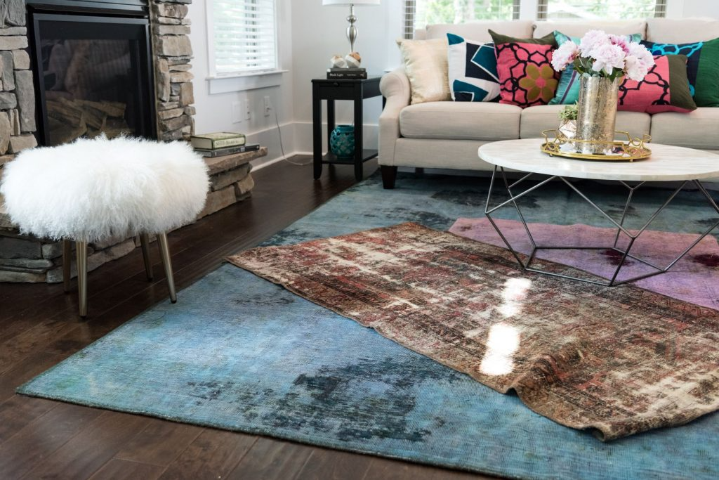 layered rug